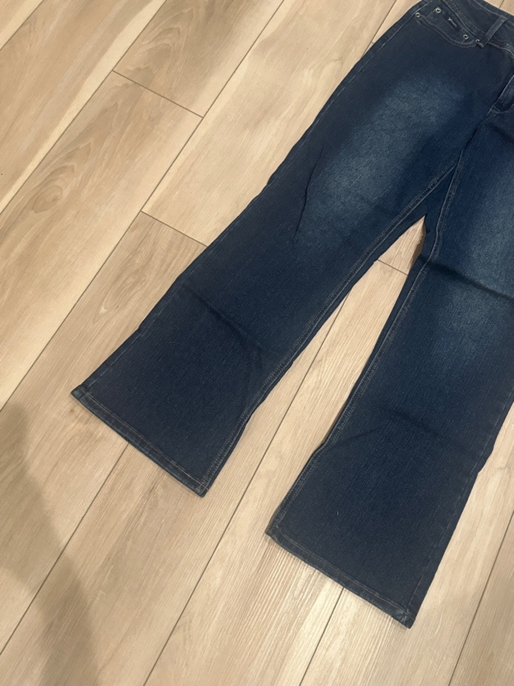 New Dark Blue Boot-Cut Women’s Jeans - Flavour by Bubblegum Size 14 NWT - Picture 6 of 10